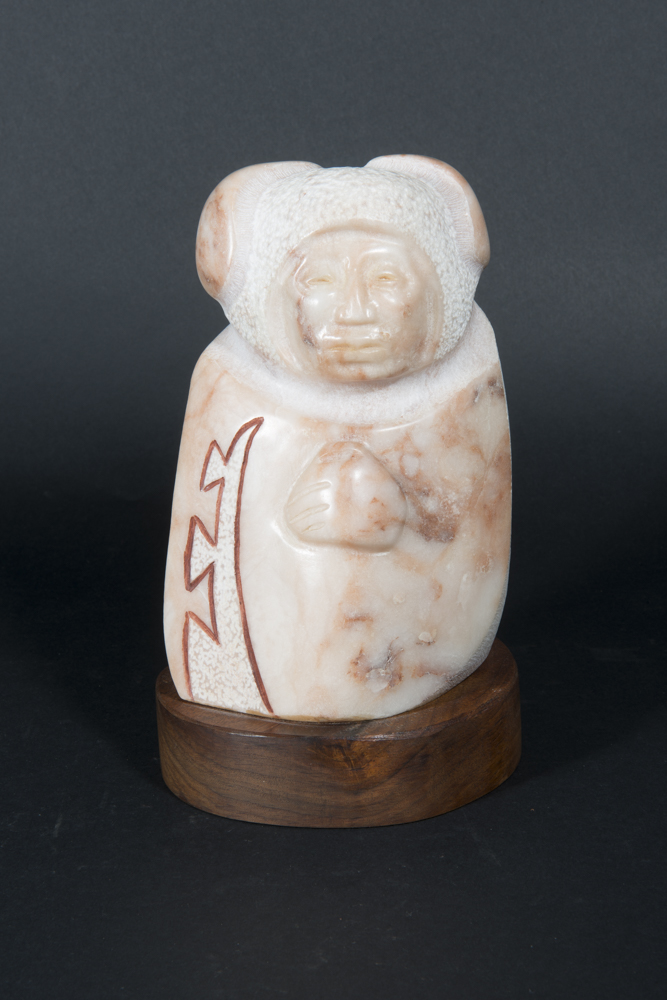 Sioux "Prayerful Woman" Alabaster Sculpture