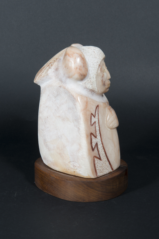 Sioux "Prayerful Woman" Alabaster Sculpture