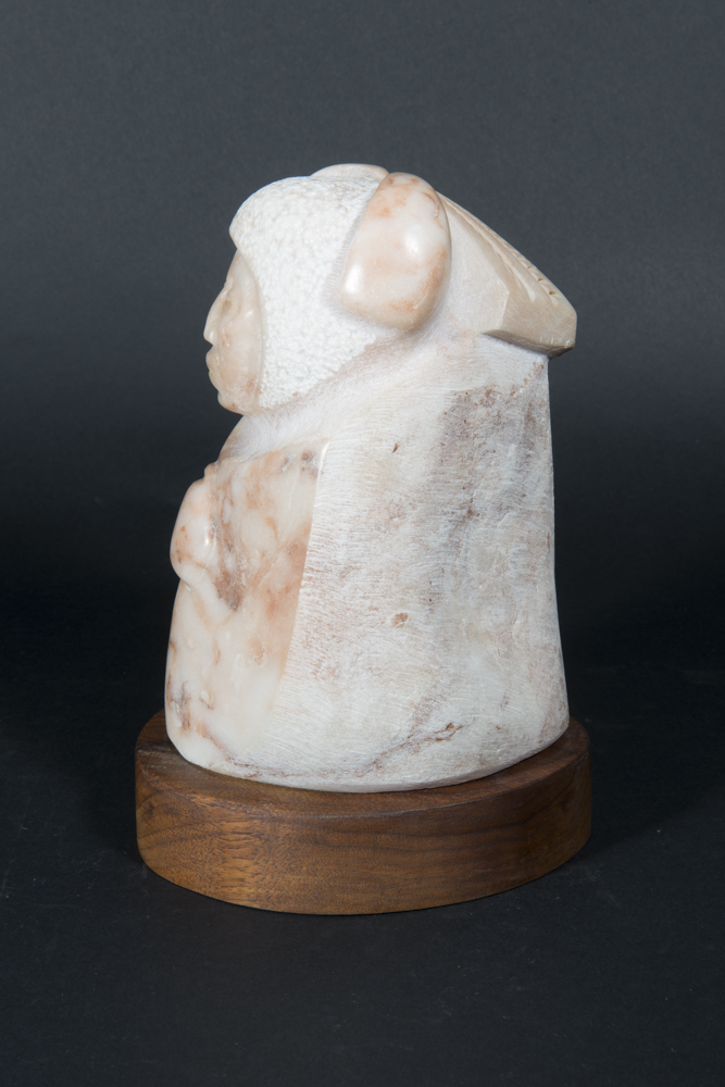 Sioux "Prayerful Woman" Alabaster Sculpture