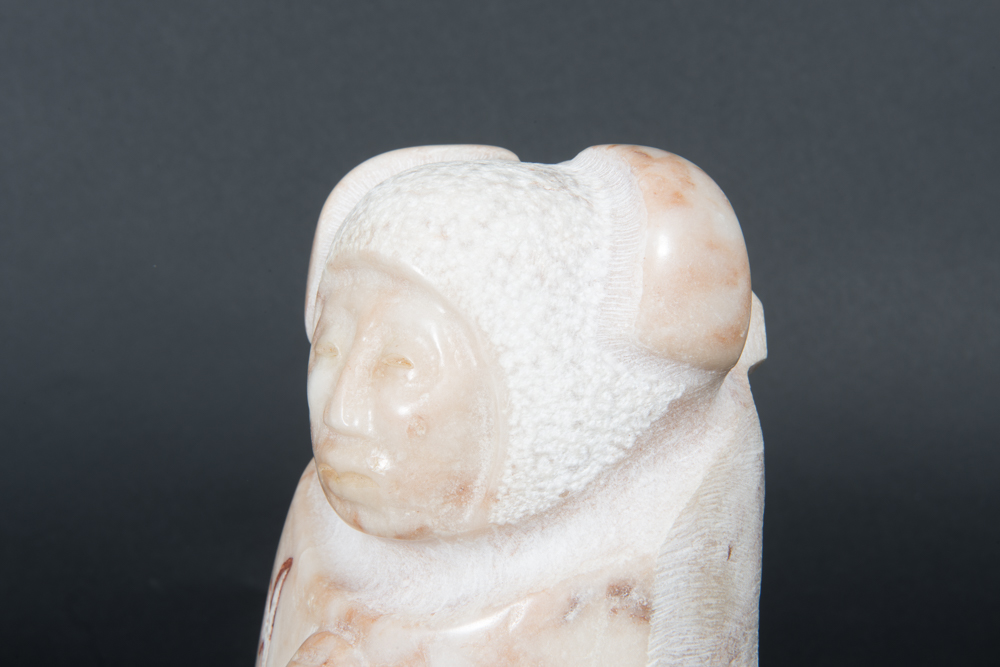 Sioux "Prayerful Woman" Alabaster Sculpture