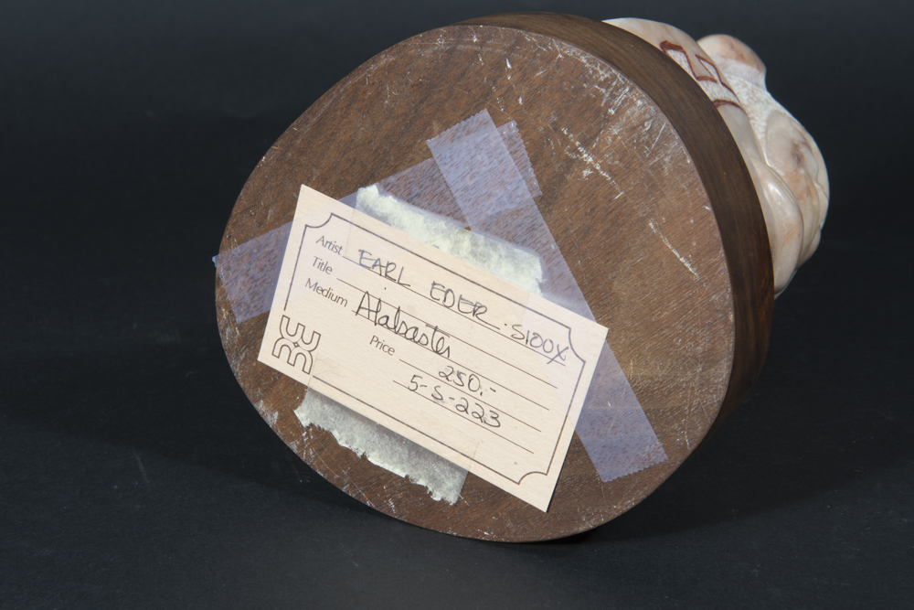 Sioux "Prayerful Woman" Alabaster Sculpture