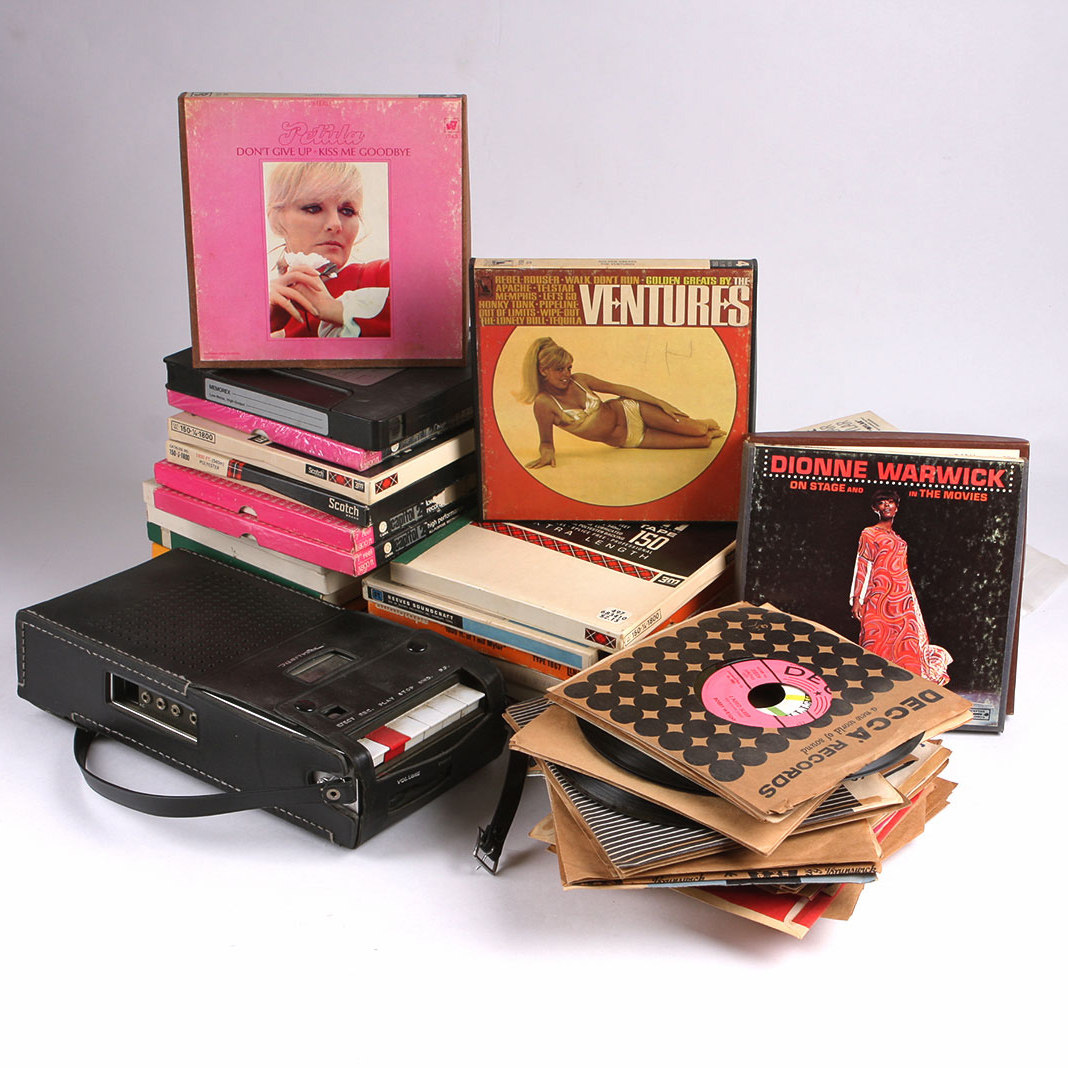 Vintage Reel-To-Reel Collection and Pop Music 45's