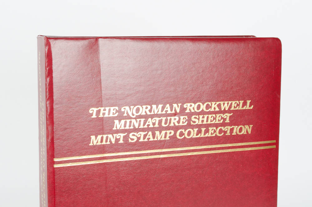 Norman Rockwell Miniature Sheet Mint Stamp Collection