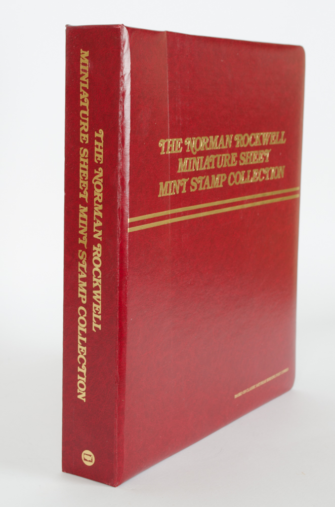 Norman Rockwell Miniature Sheet Mint Stamp Collection