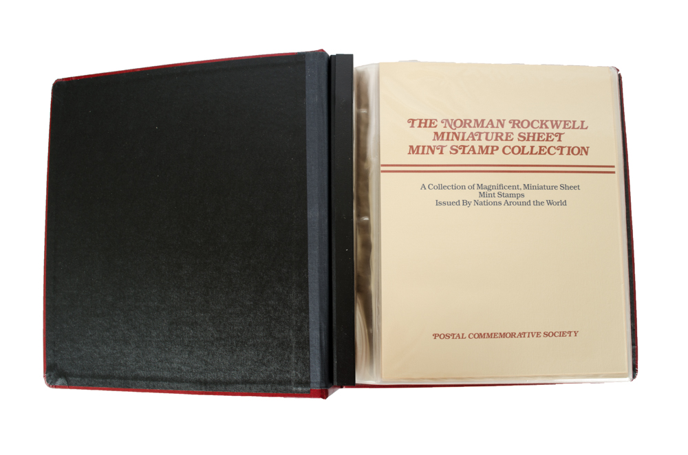 Norman Rockwell Miniature Sheet Mint Stamp Collection