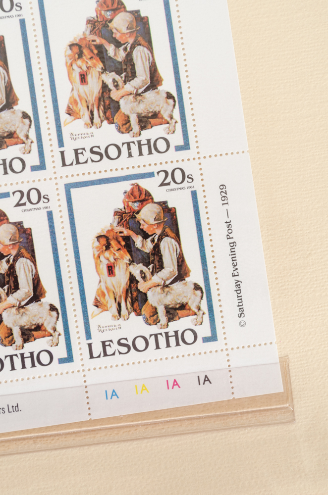 Norman Rockwell Miniature Sheet Mint Stamp Collection