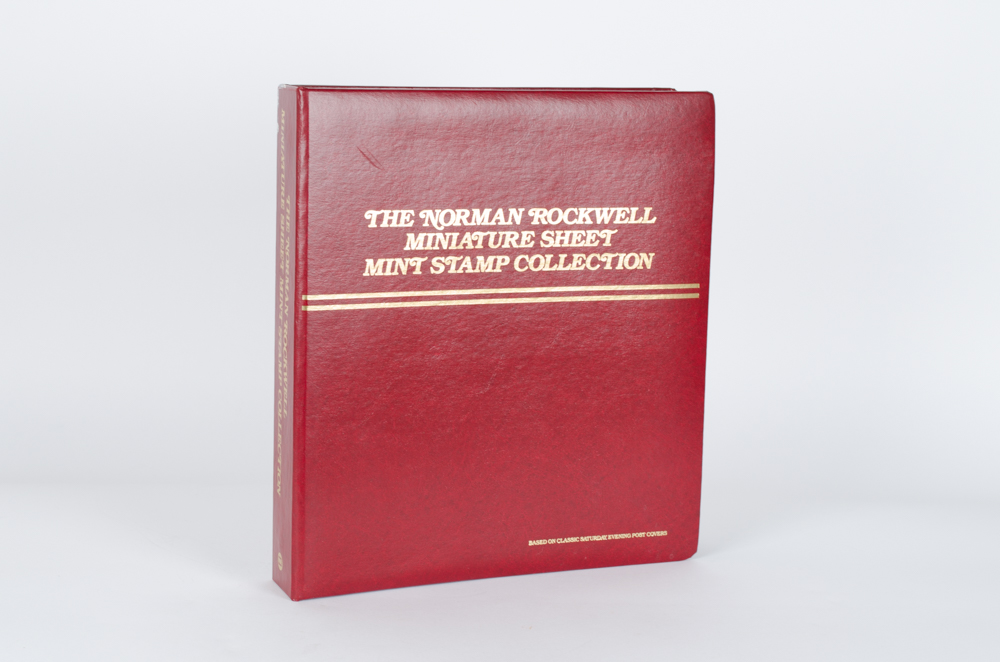 Norman Rockwell Miniature Sheet Mint Stamp Collection