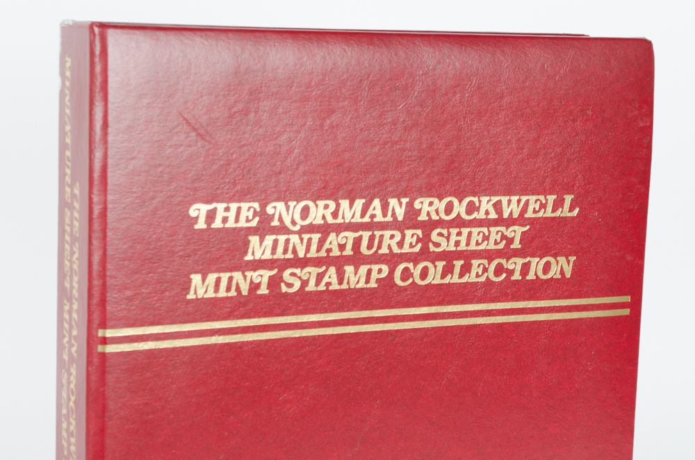 Norman Rockwell Miniature Sheet Mint Stamp Collection