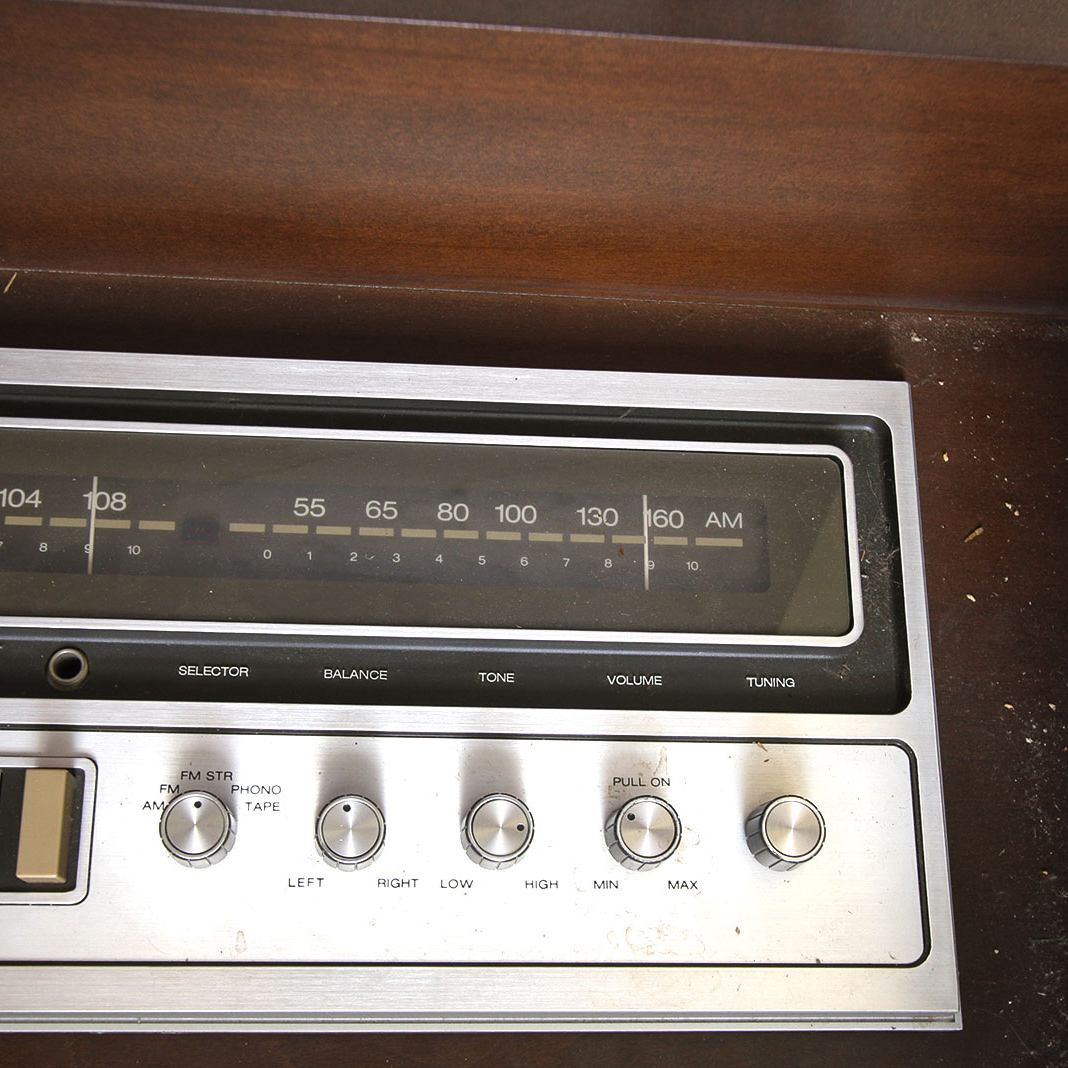 Beautiful Vintage RCA Console Stereo with Solid Wood Cabinet
