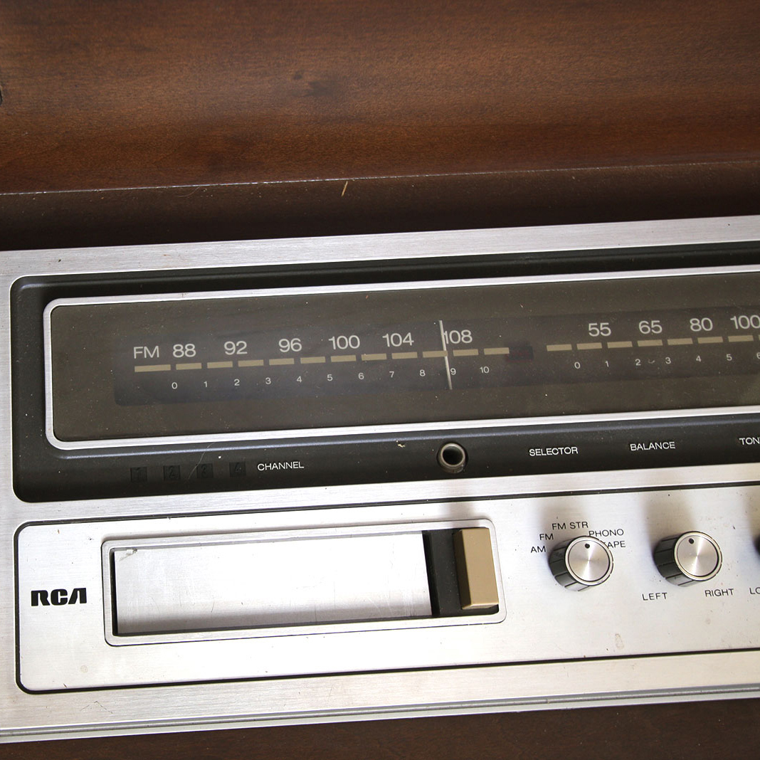 Beautiful Vintage RCA Console Stereo with Solid Wood Cabinet