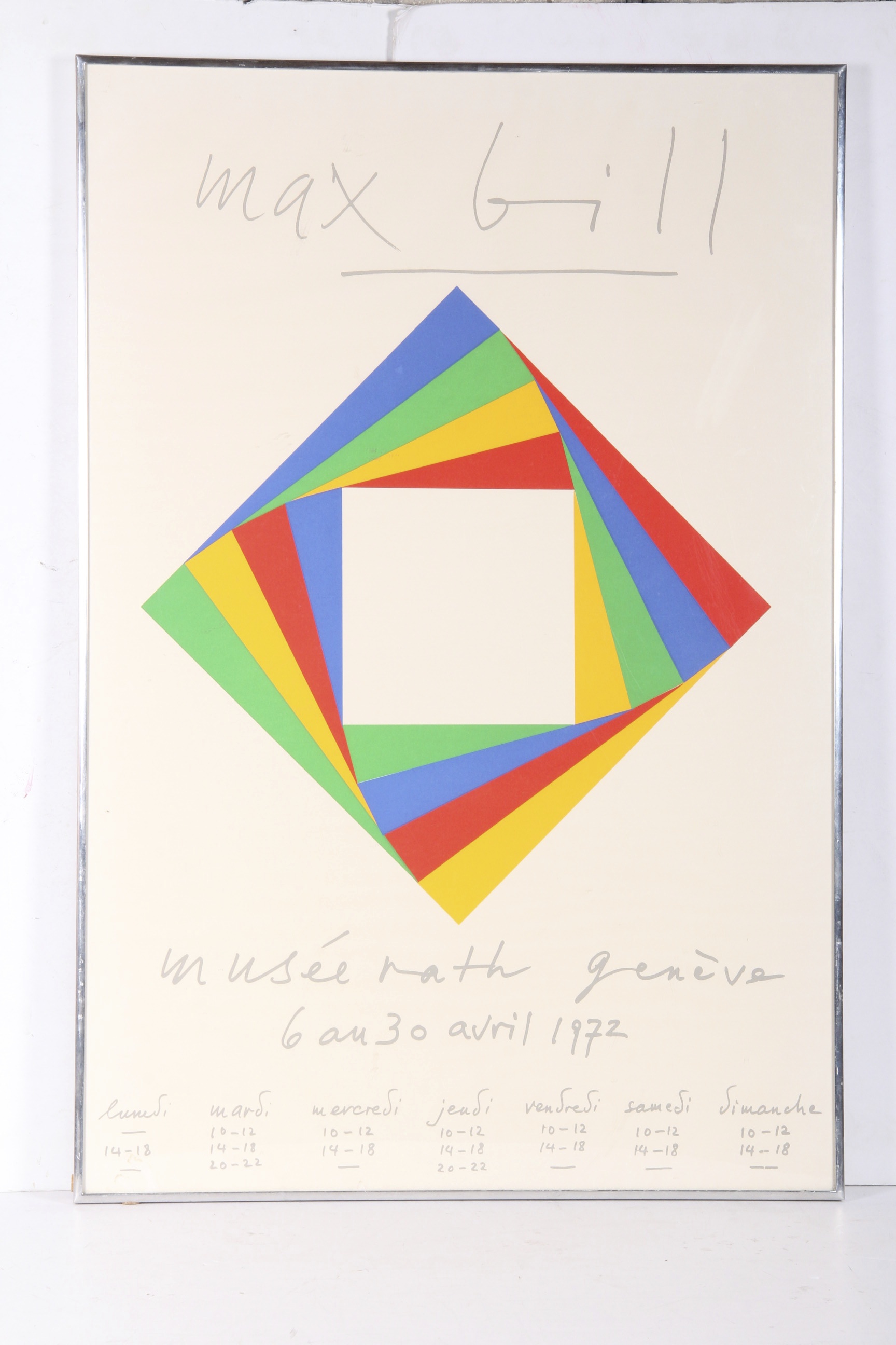 Max Bill Geneva Museum Exhibit Serigraph