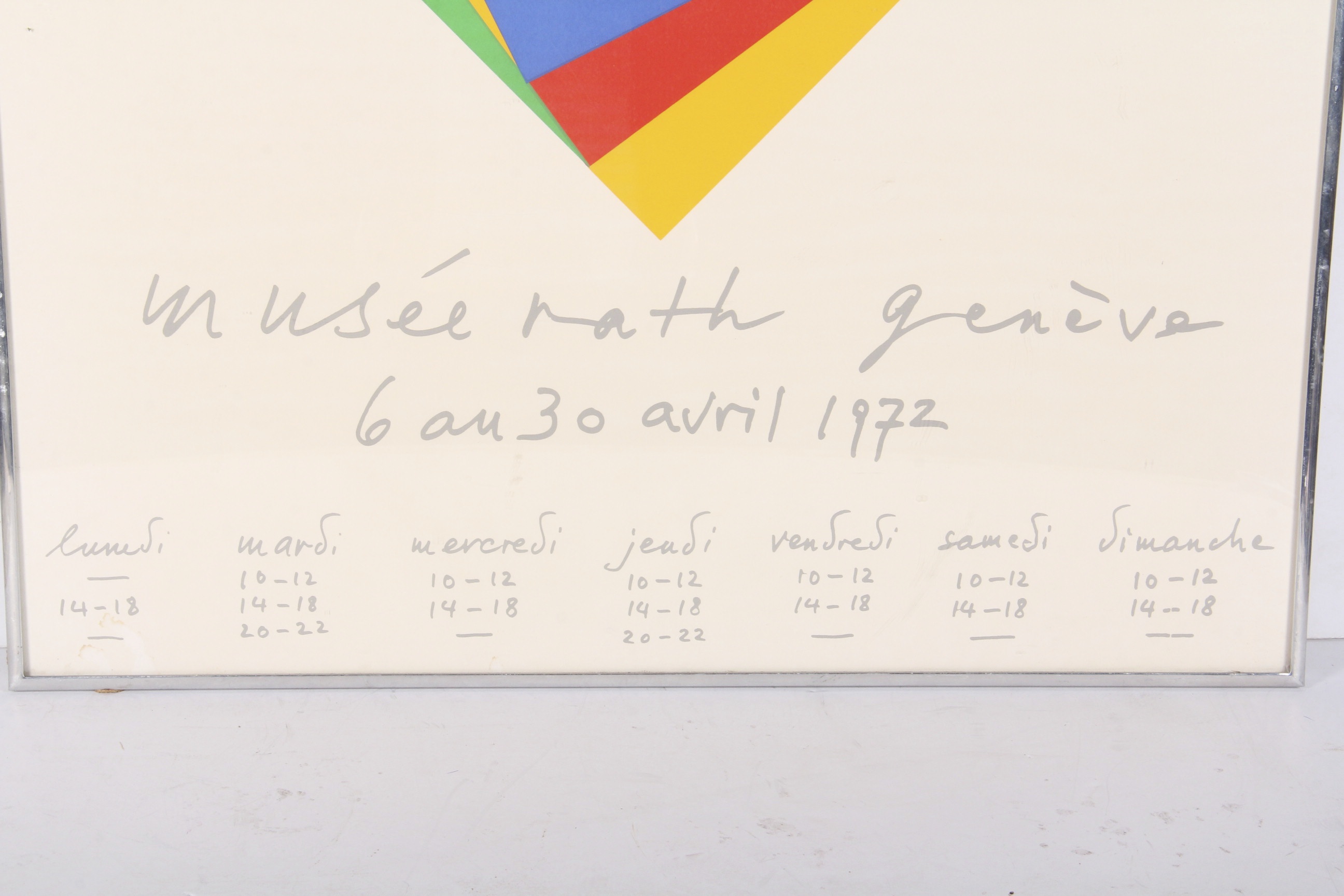 Max Bill Geneva Museum Exhibit Serigraph