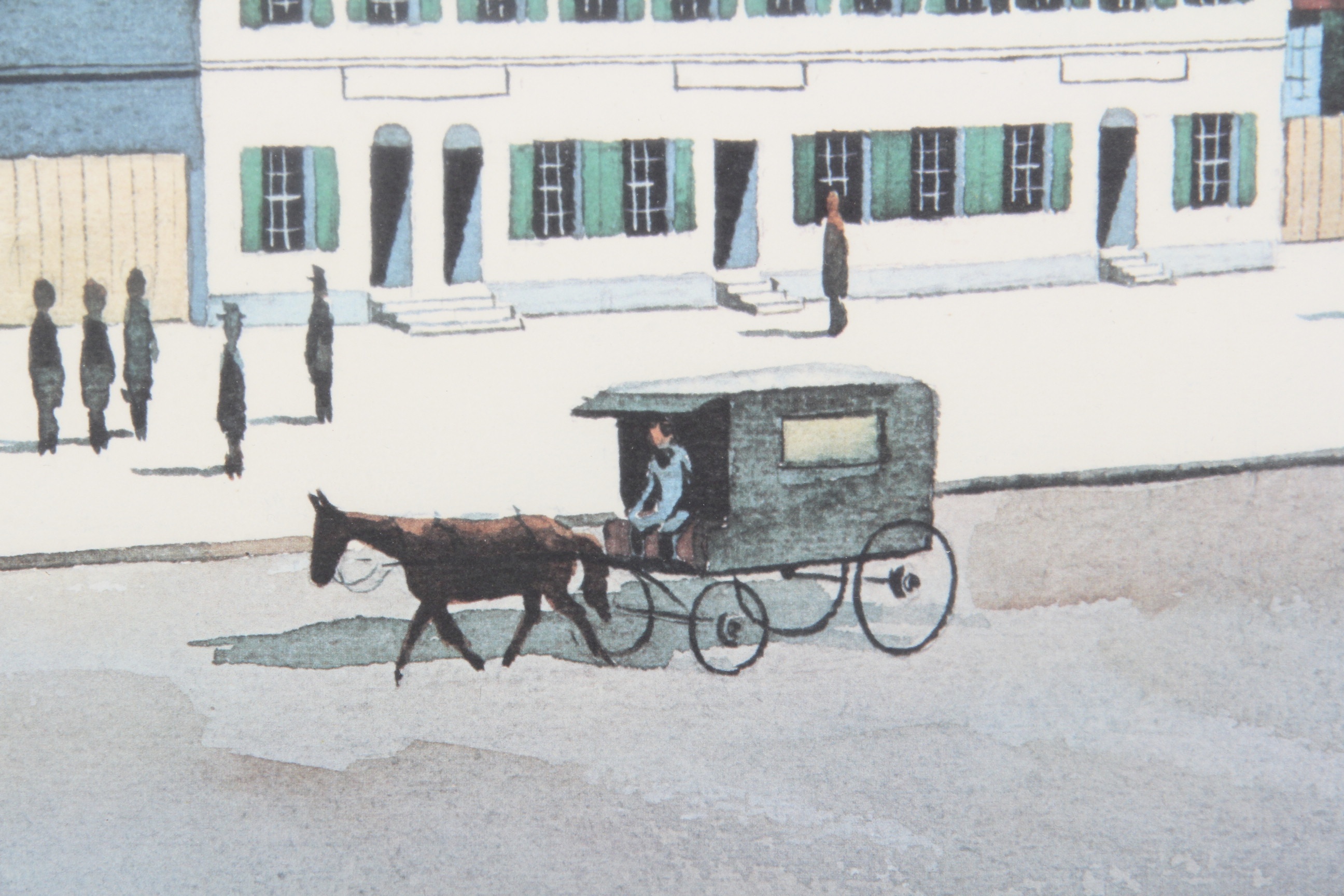 Vintage Leland S. McClelland "1884 - Columbus the Capitol" Offset Lithograph