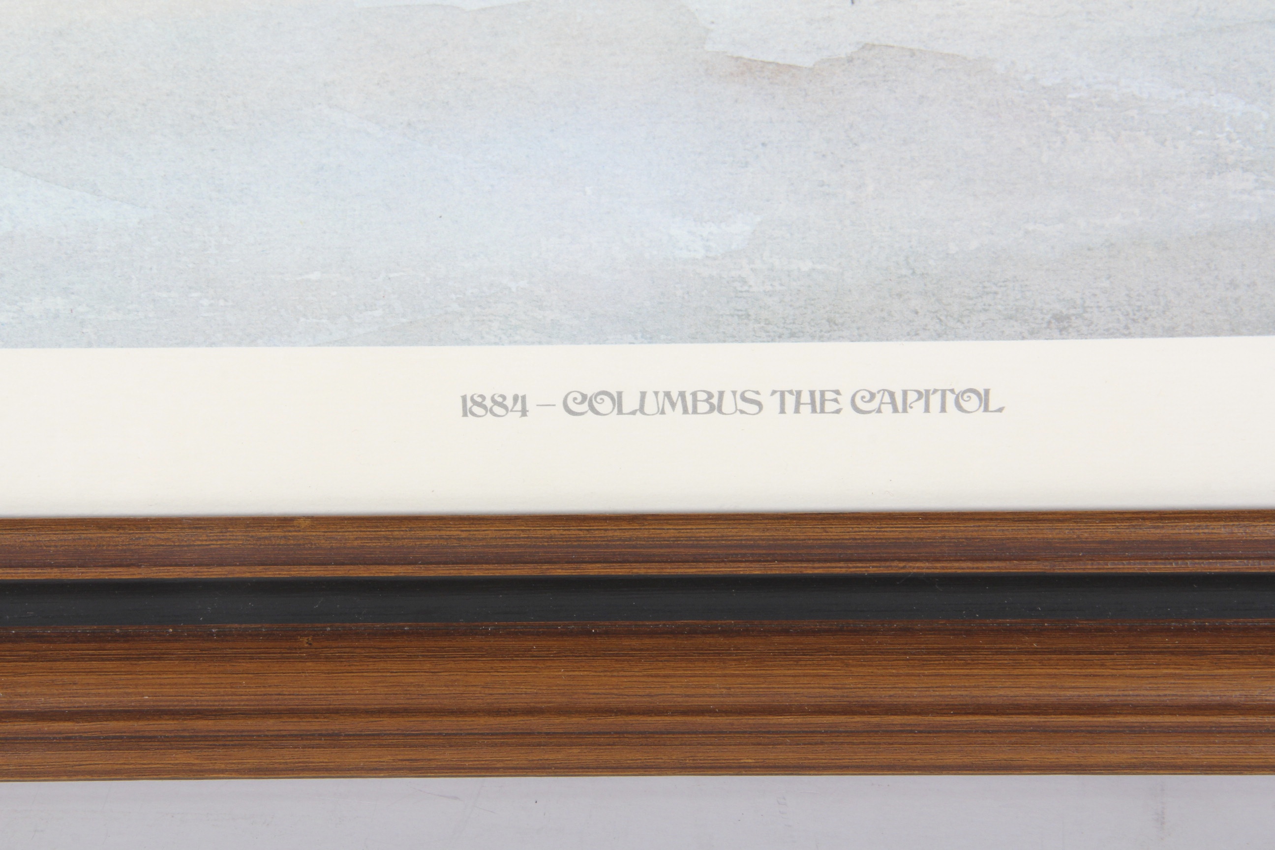Vintage Leland S. McClelland "1884 - Columbus the Capitol" Offset Lithograph