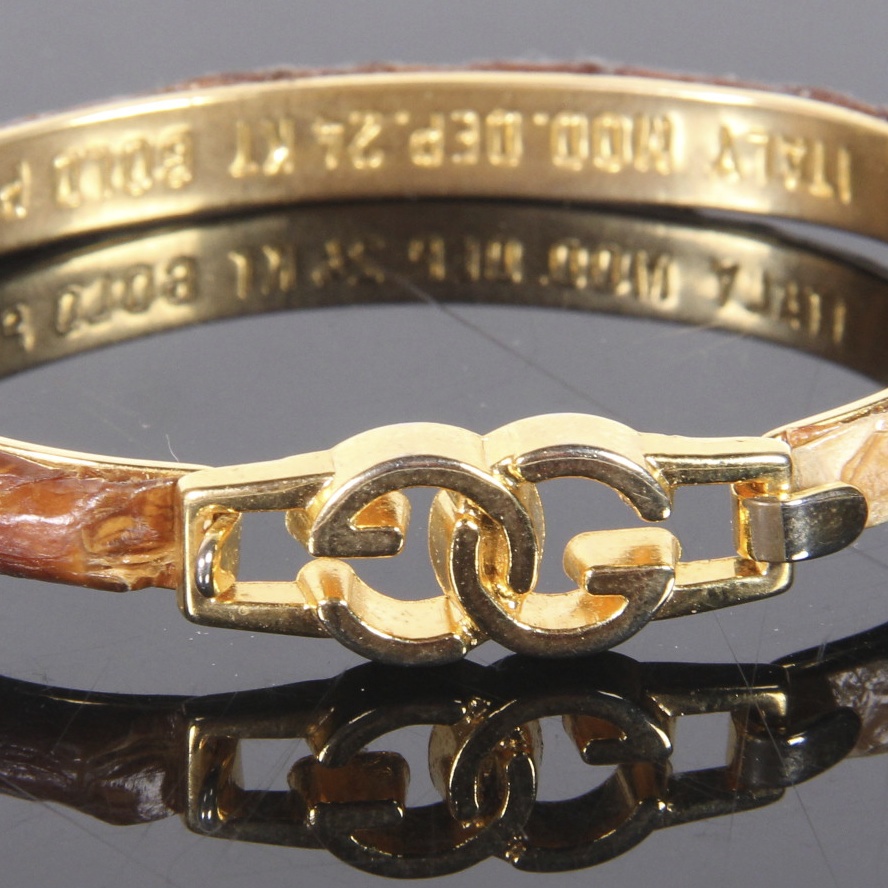Gucci 24K Gold Plated Cuff Bracelet