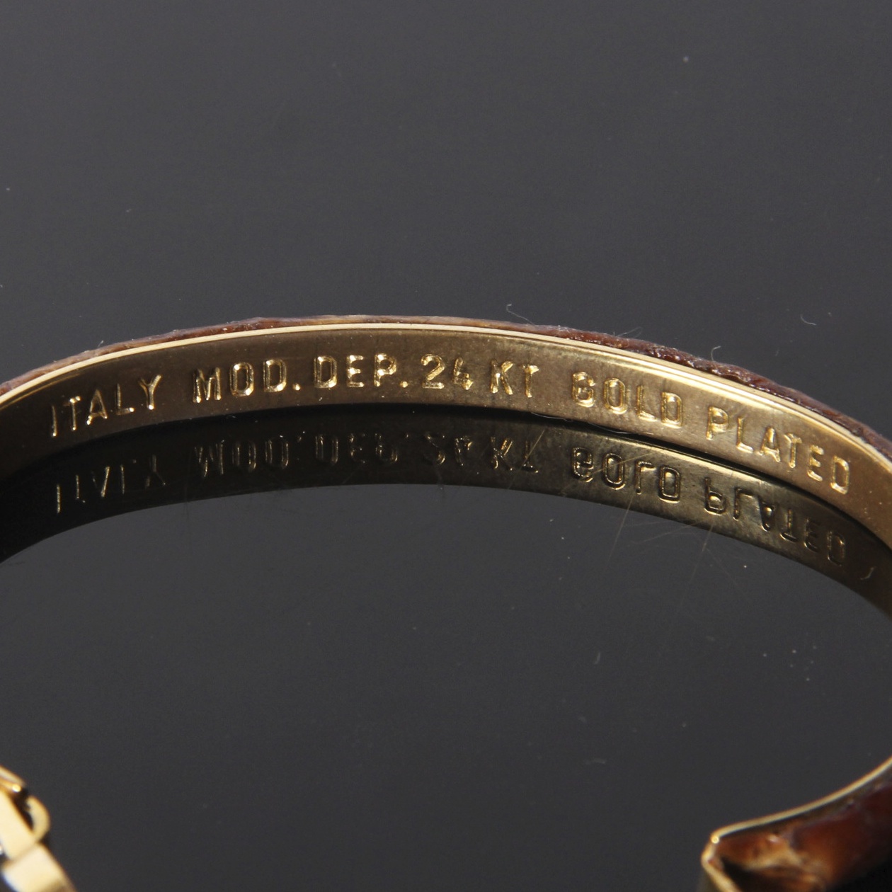 Gucci 24K Gold Plated Cuff Bracelet