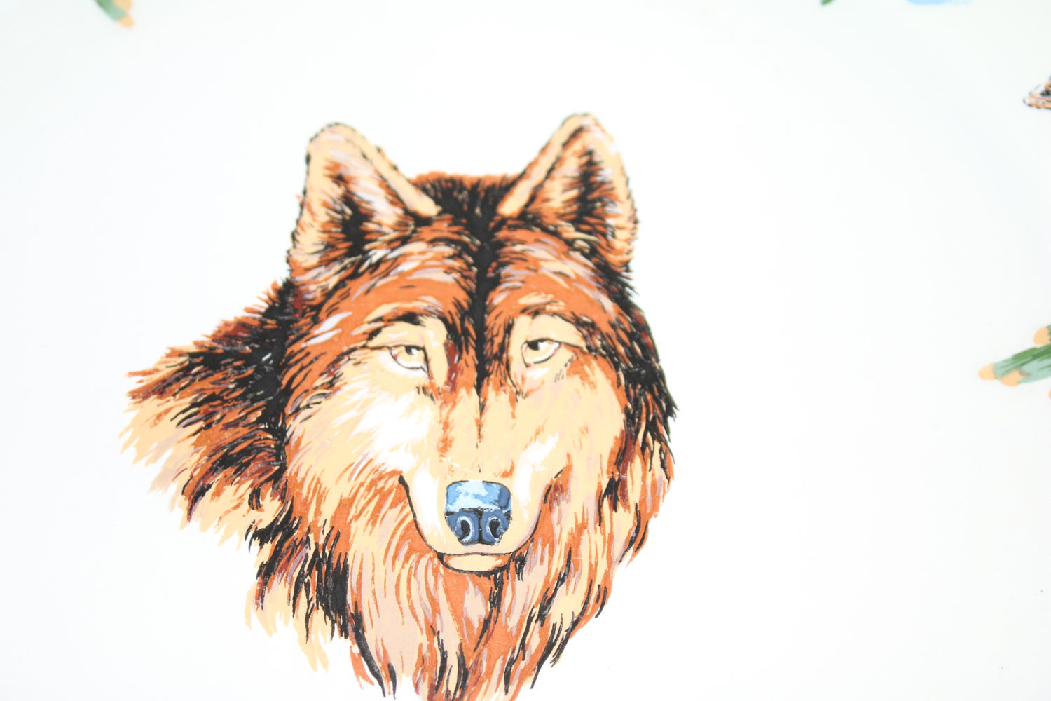 Tienshan Southwest Wolf Themed Plates