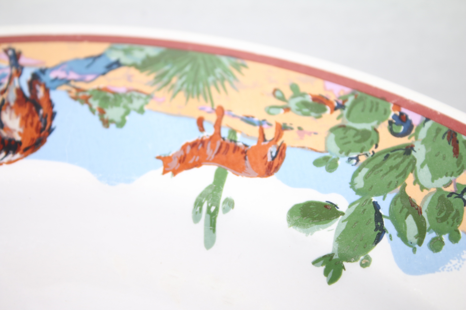 Tienshan Southwest Wolf Themed Plates