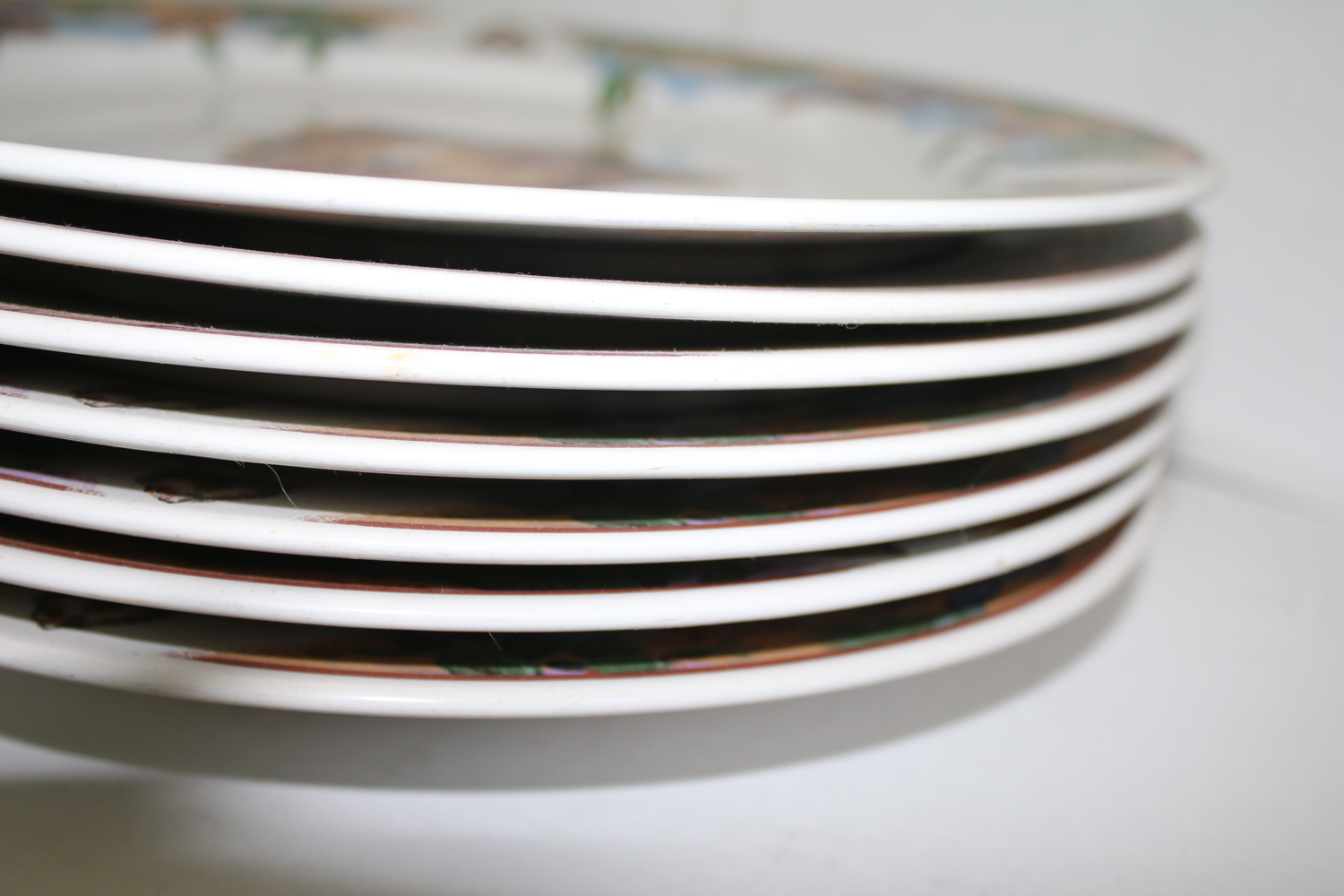 Tienshan Southwest Wolf Themed Plates