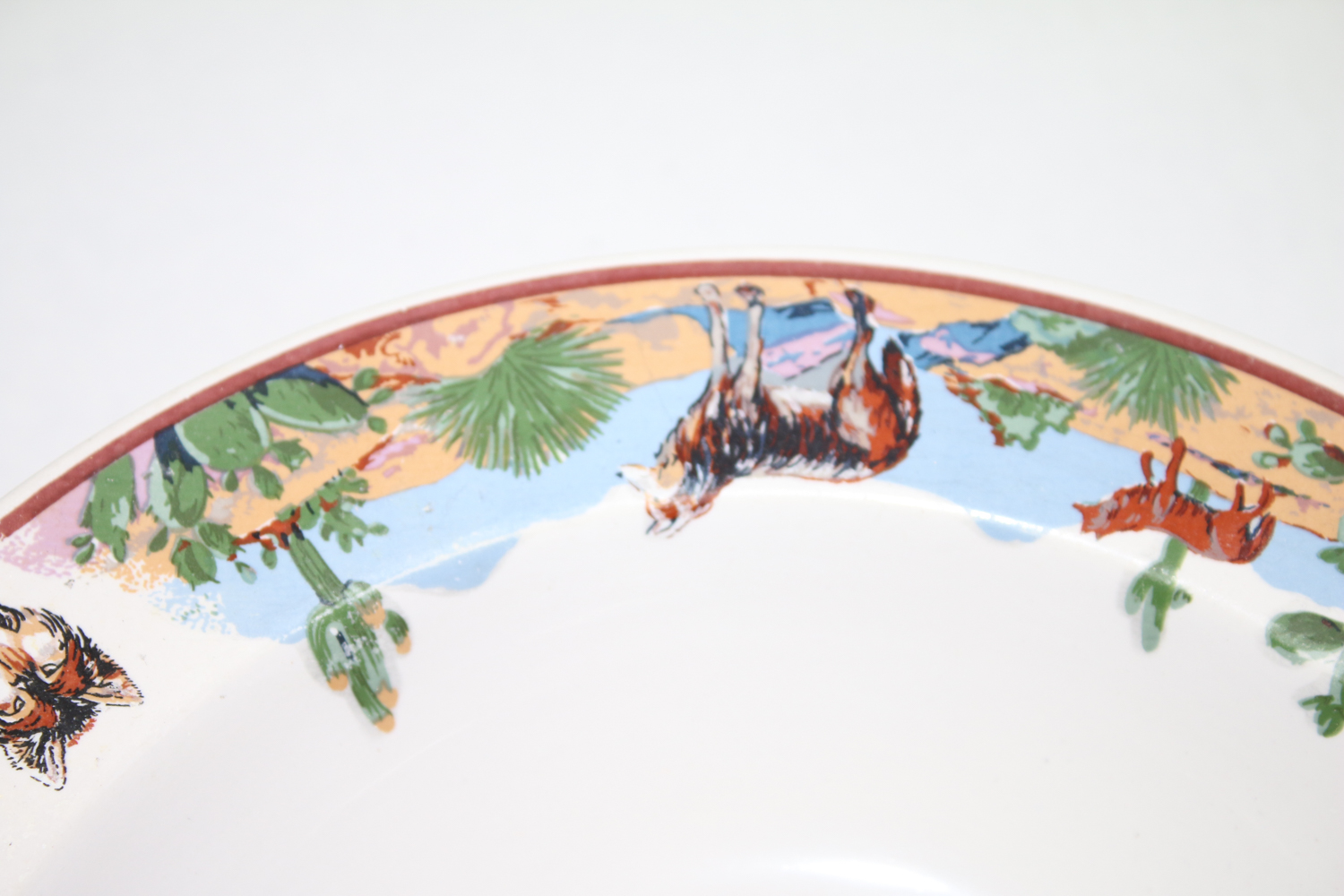 Tienshan Southwest Wolf Themed Plates