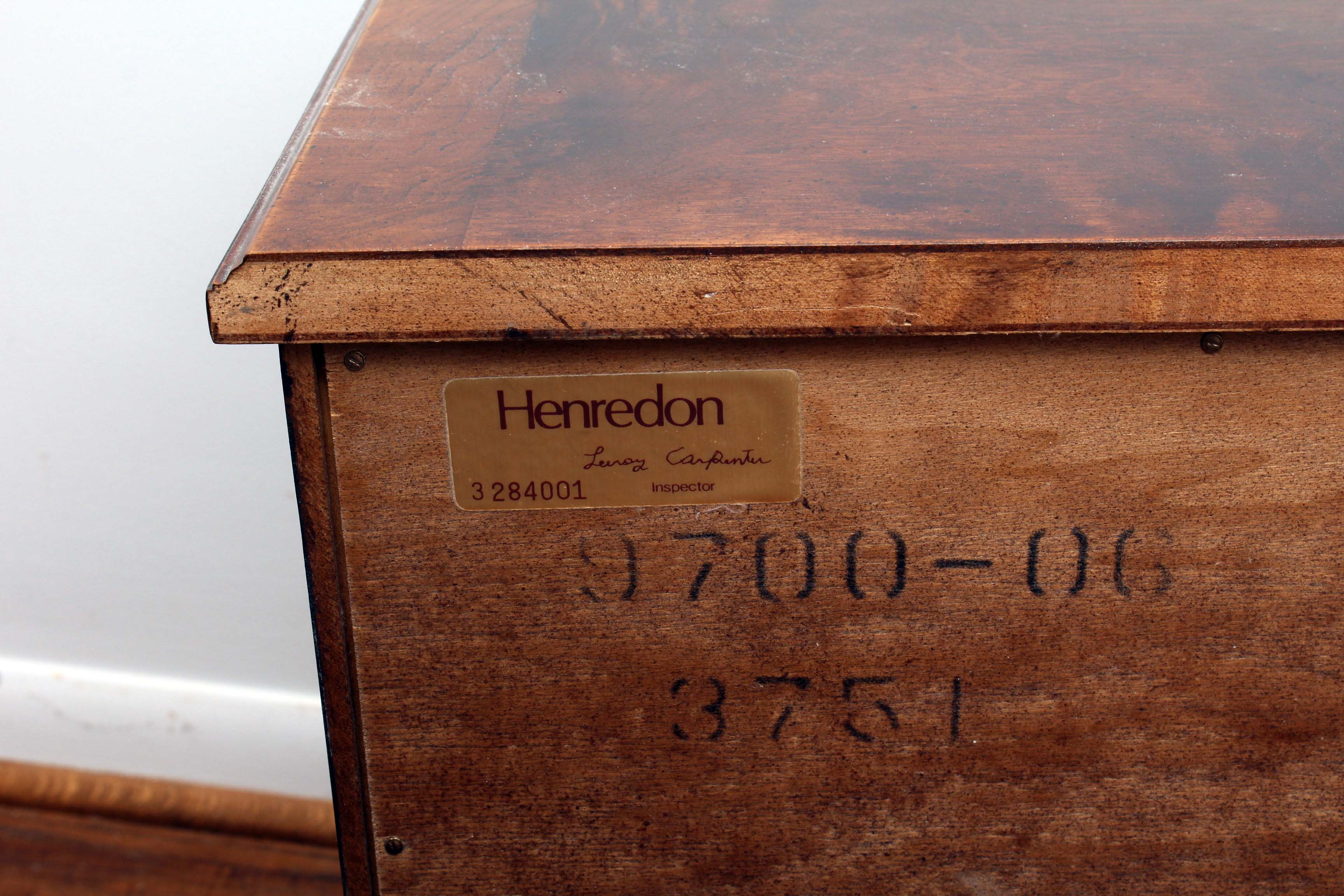 Vintage Henredon Three Drawer Nightstand