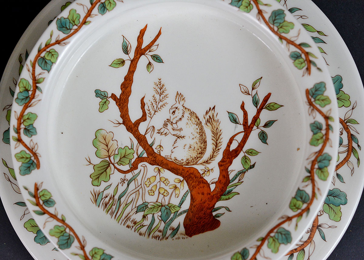 Tiffany & Co. "Squirrel" Children's Dish Set