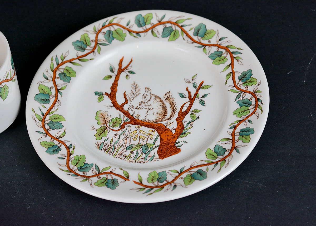 Tiffany & Co. "Squirrel" Children's Dish Set