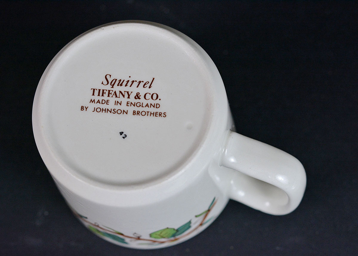 Tiffany & Co. "Squirrel" Children's Dish Set