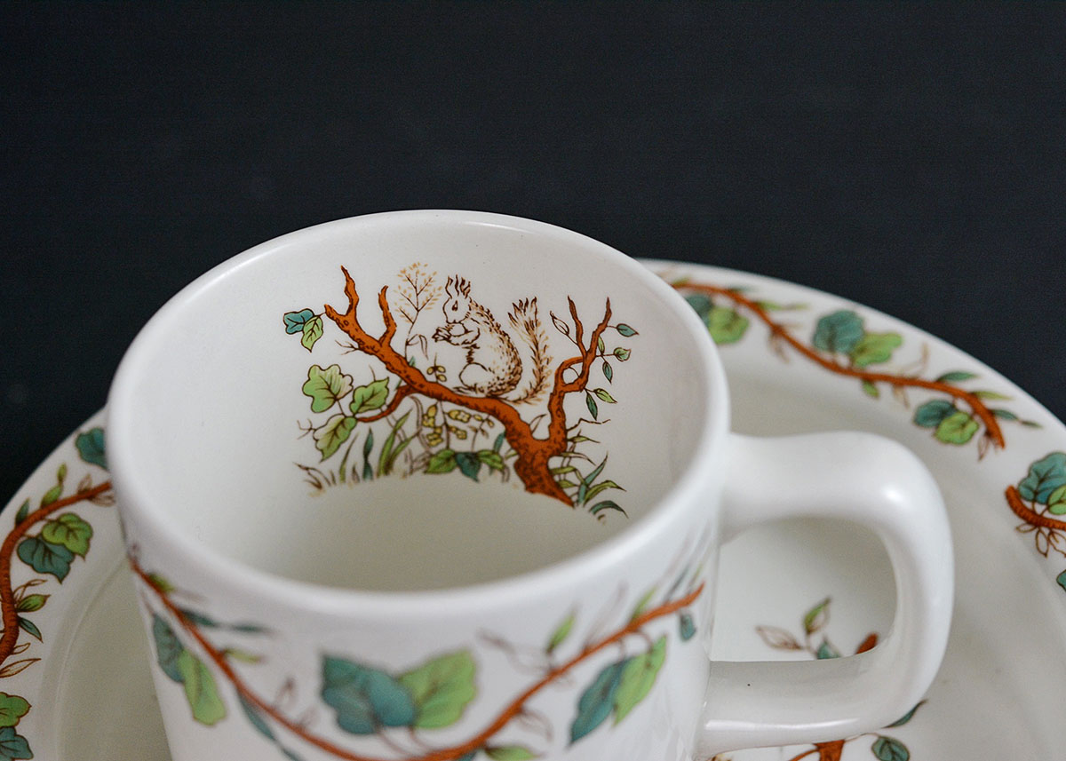 Tiffany & Co. "Squirrel" Children's Dish Set