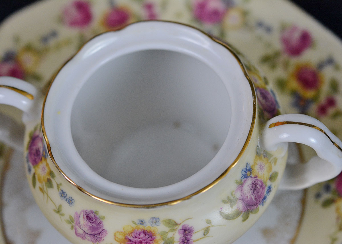 Eclectic Selection of Teacups and Saucers