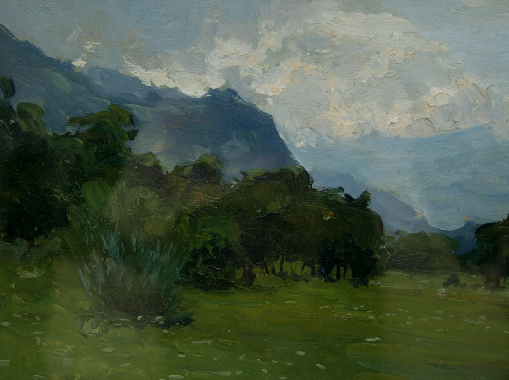 Georgio Belloni (1861-1944) Plein Air Mountain Landscape Painting