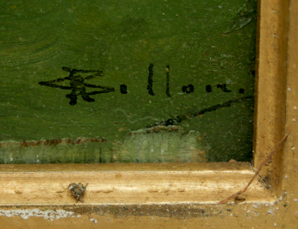 Georgio Belloni (1861-1944) Plein Air Mountain Landscape Painting