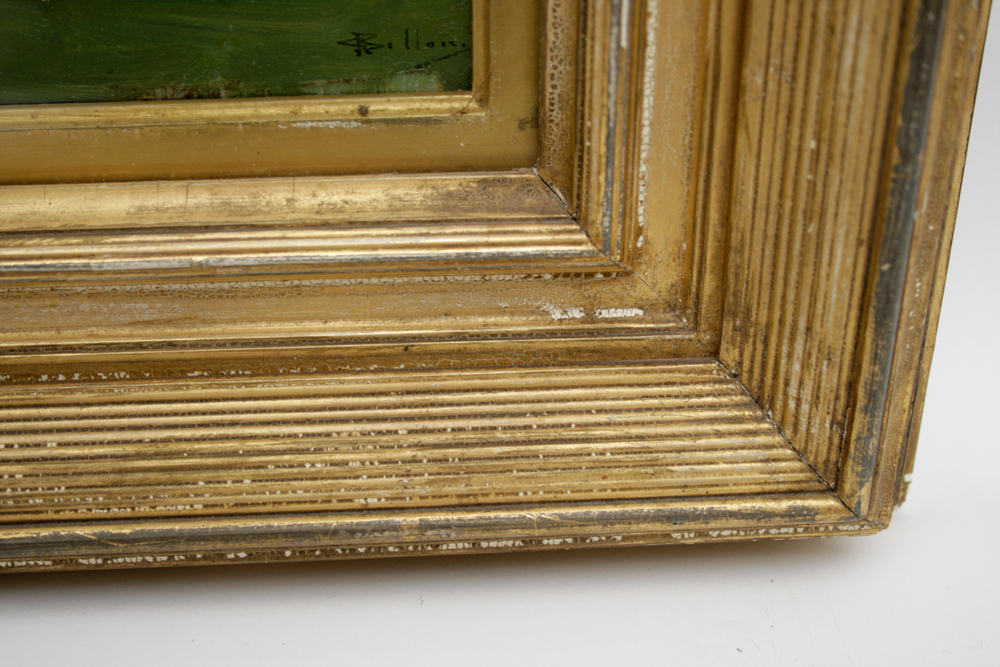 Georgio Belloni (1861-1944) Plein Air Mountain Landscape Painting