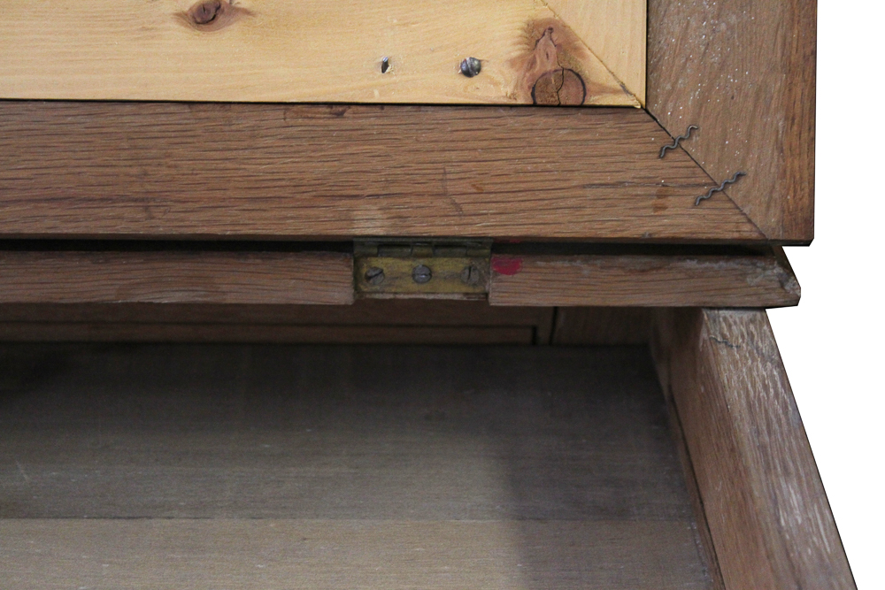 Antique Merricks Spool Cabinet on Singer Sewing Machine Base