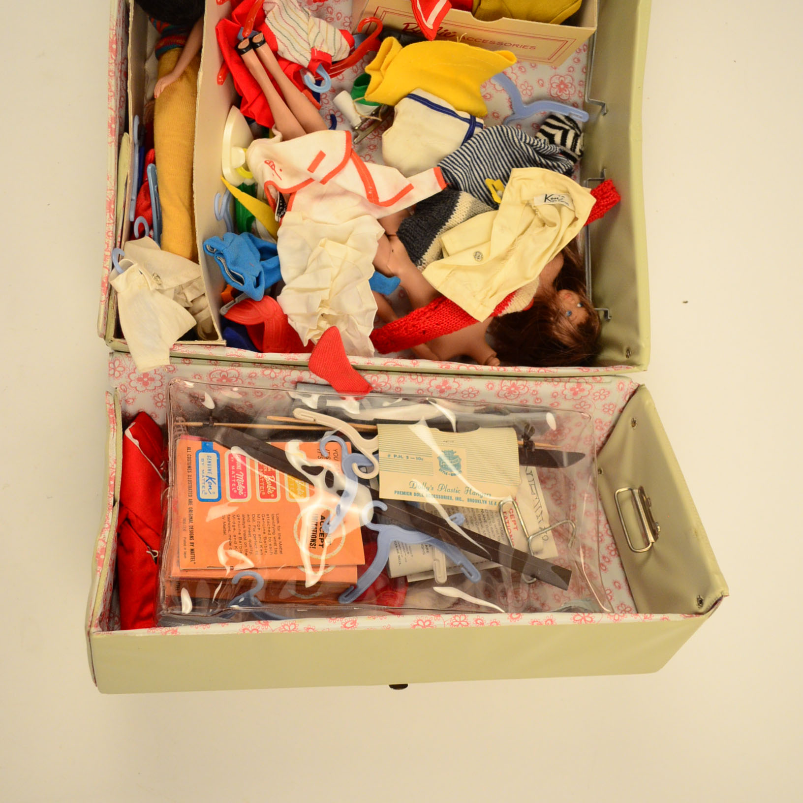 Barbie, Ken, and Skipper Dolls with Cases