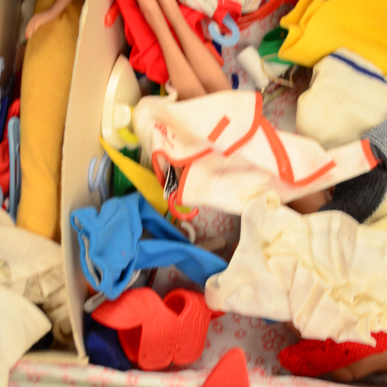 Barbie, Ken, and Skipper Dolls with Cases