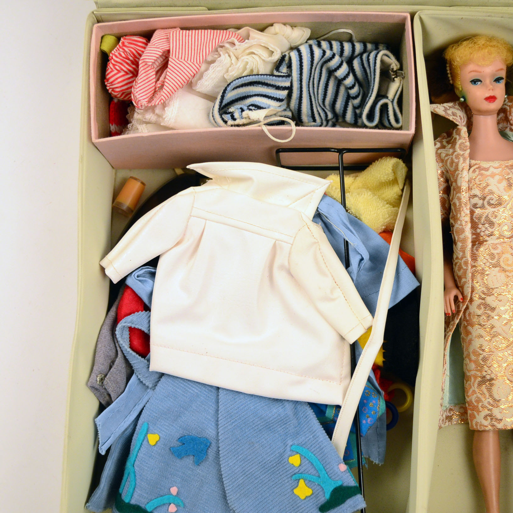 Barbie, Ken, and Skipper Dolls with Cases