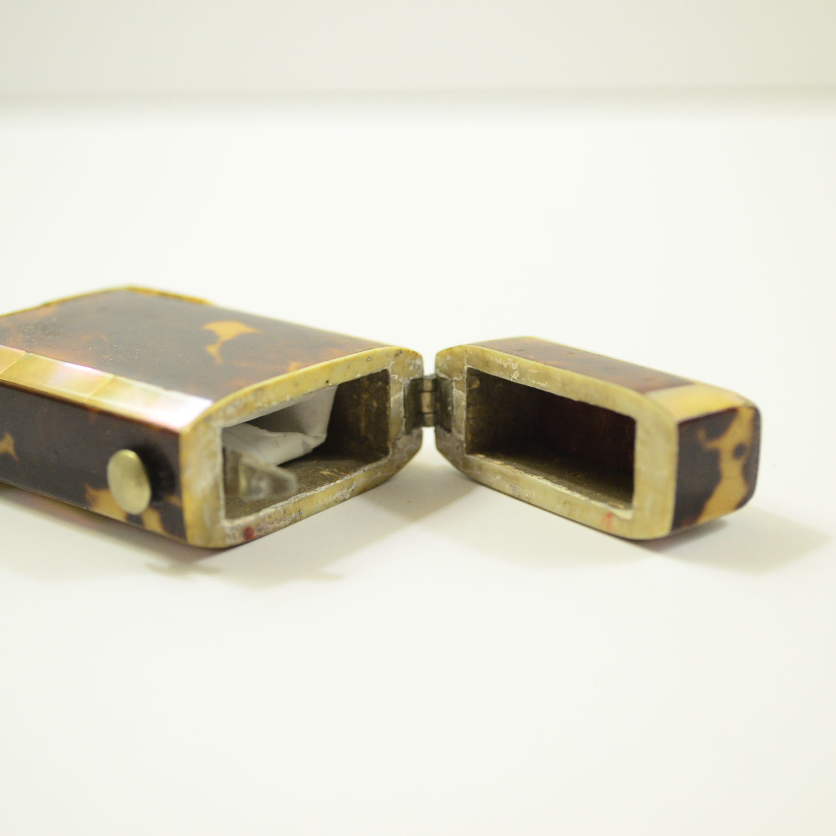 Tortoise Shell, Mother of Pearl and Ivory Matchbox