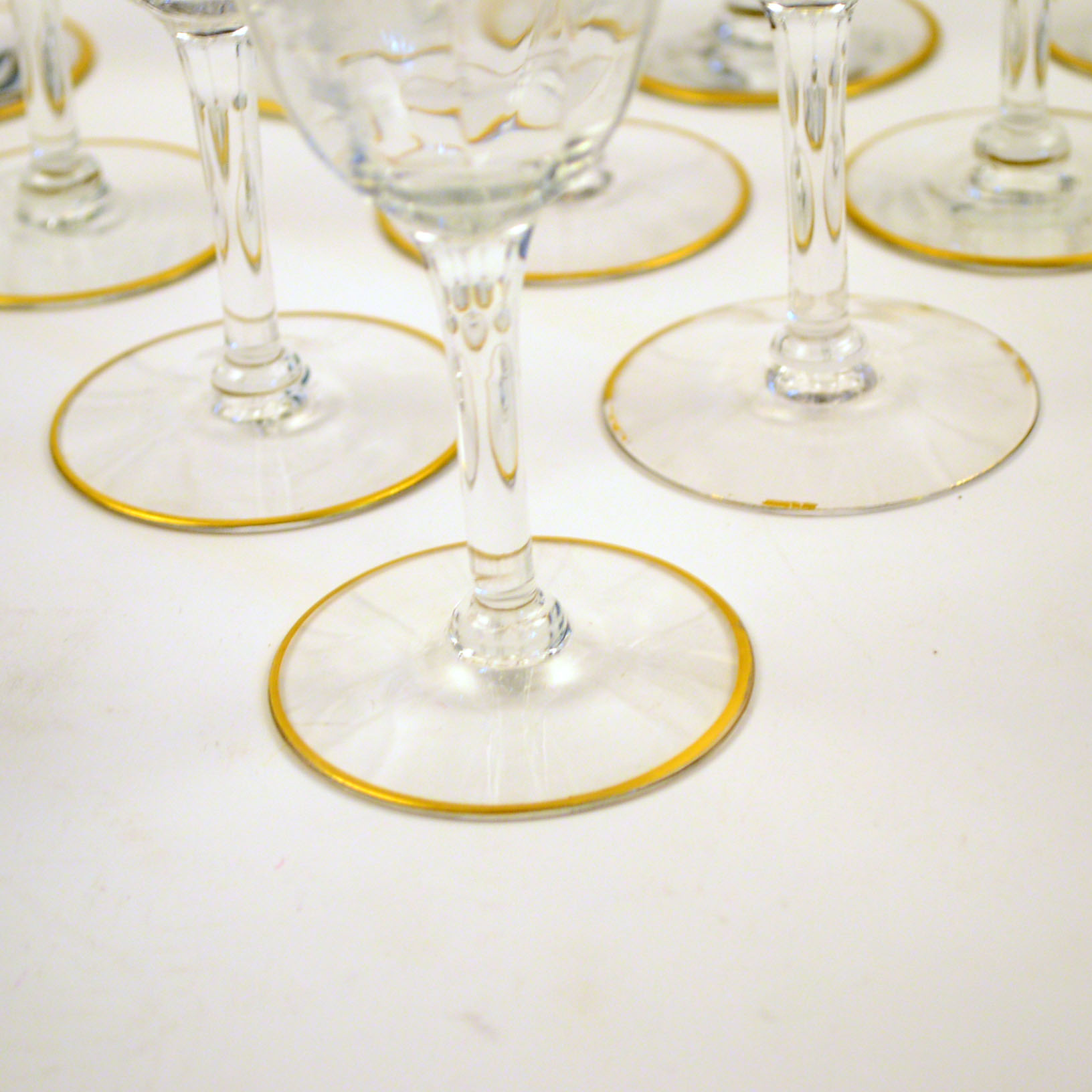 Set of Ten Wine Glasses