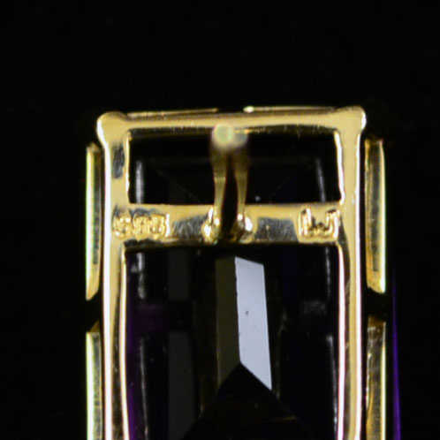 Amethyst and White Pearl Earrings