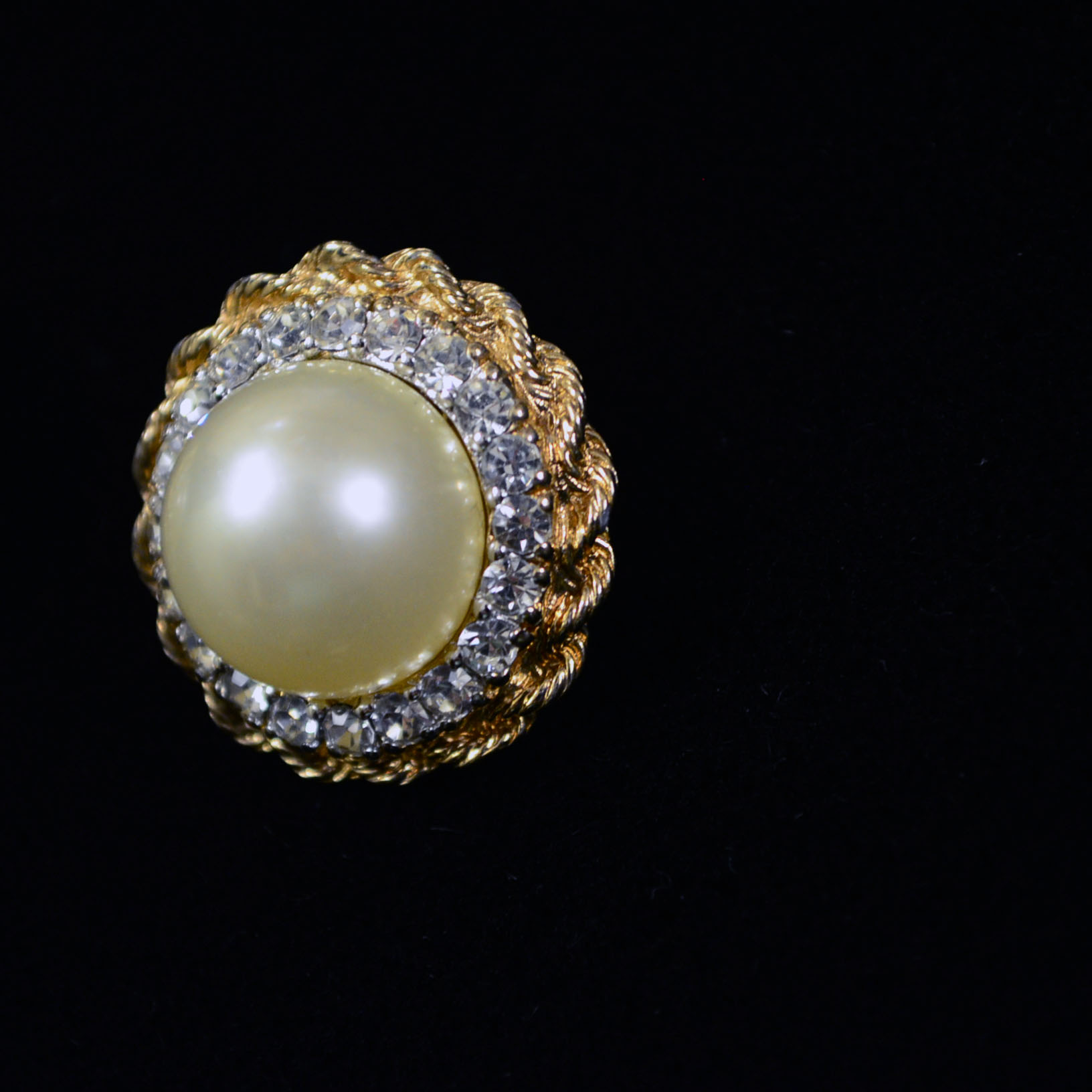 Two Pairs of Vintage Diner and Panetta Faux Pearl Unpierced Earrings