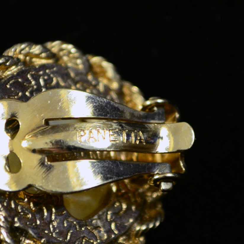 Two Pairs of Vintage Diner and Panetta Faux Pearl Unpierced Earrings