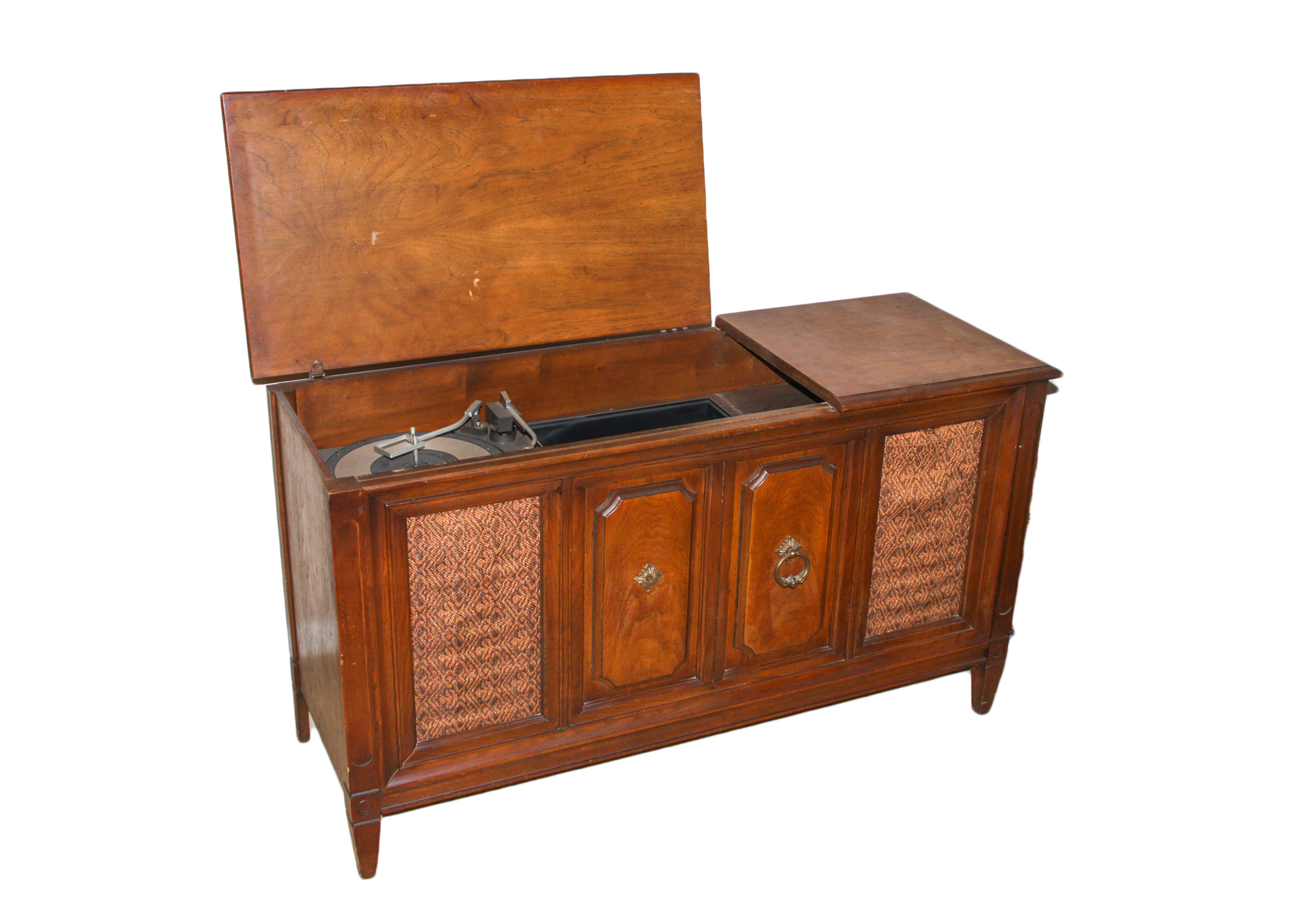 Vintage General Electric Record Console Table