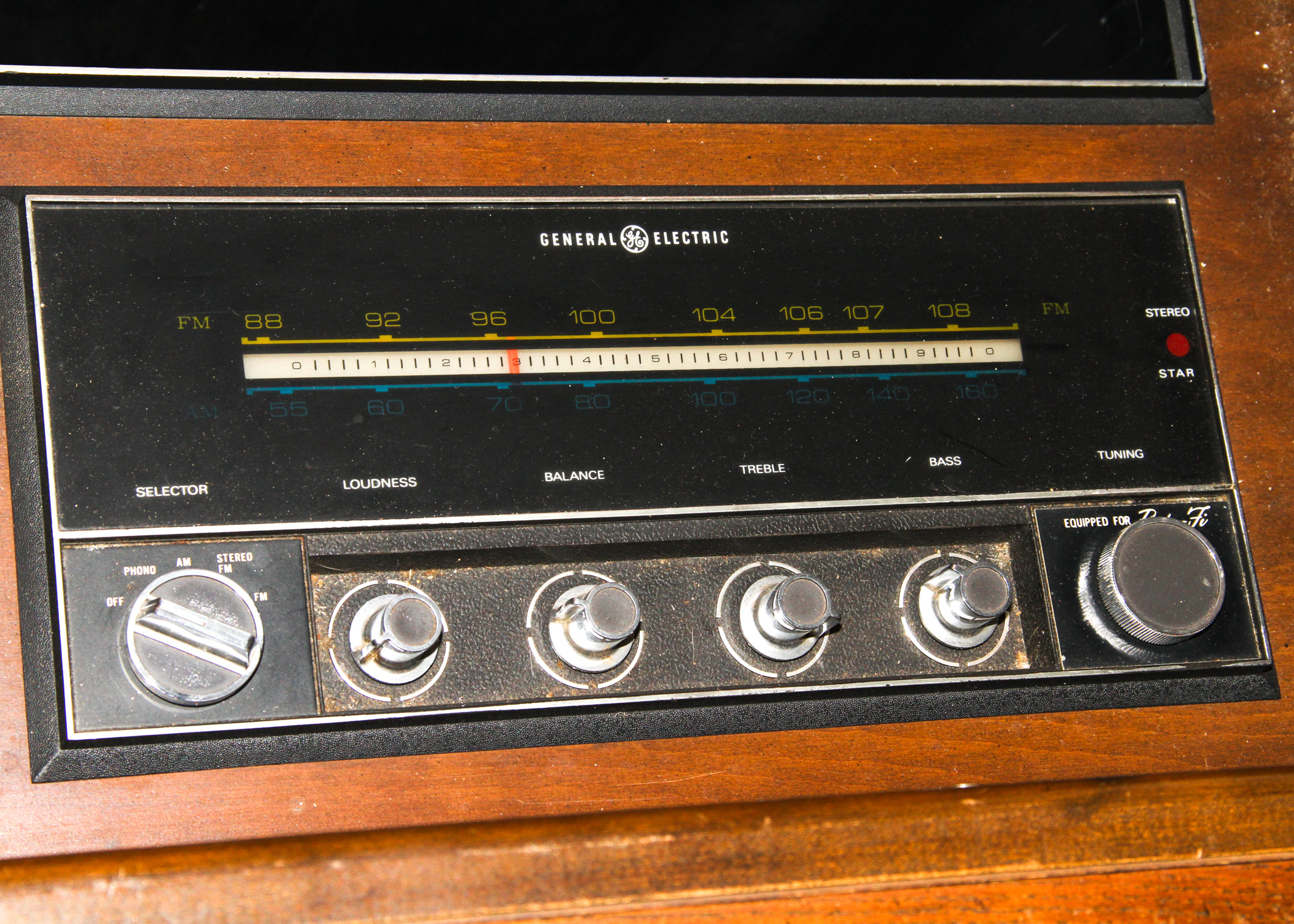 Vintage General Electric Record Console Table