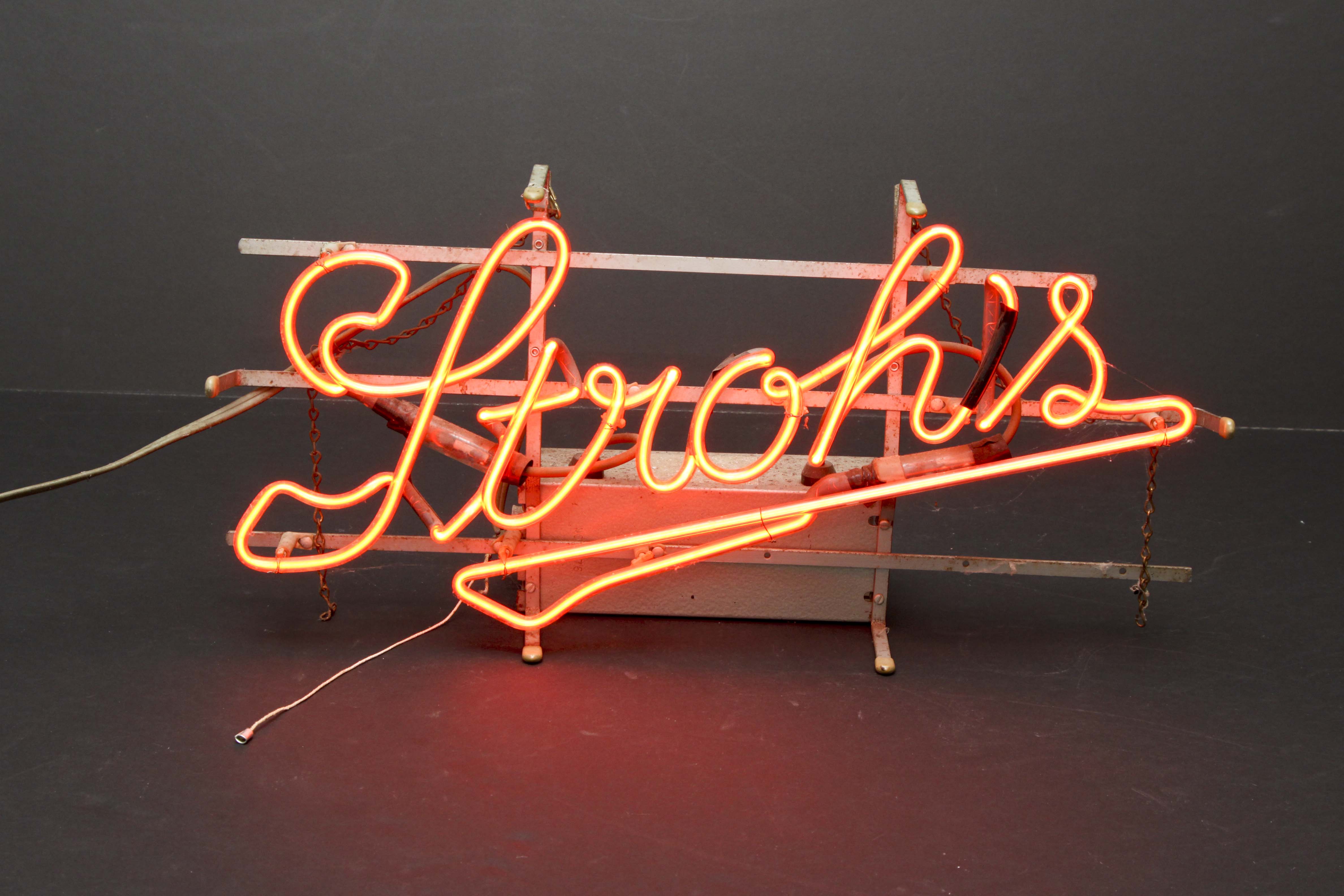 Stroh's Beer Neon Sign