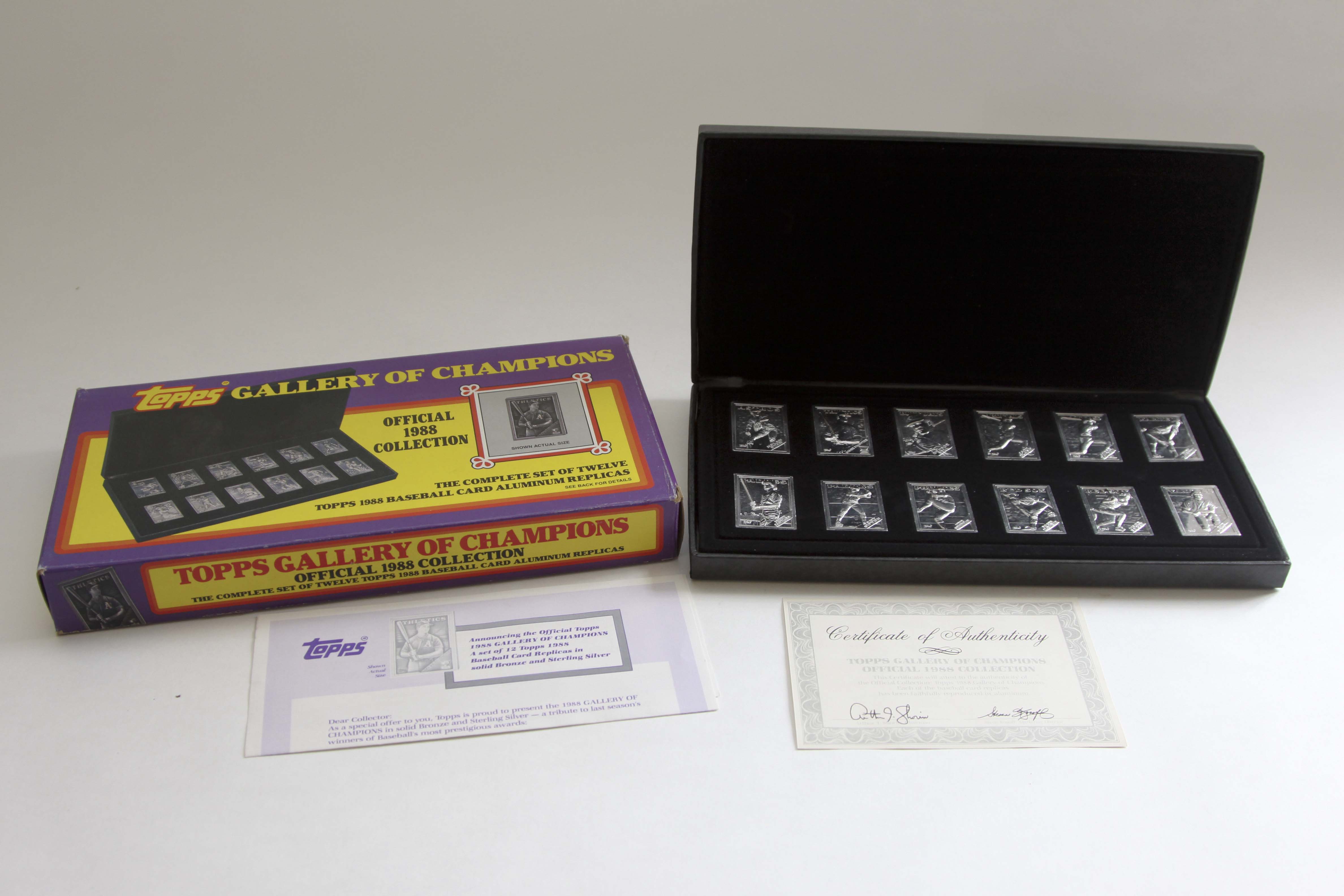 Topps 1988 Gallery Of Champions Miniature Metal Baseball Cards