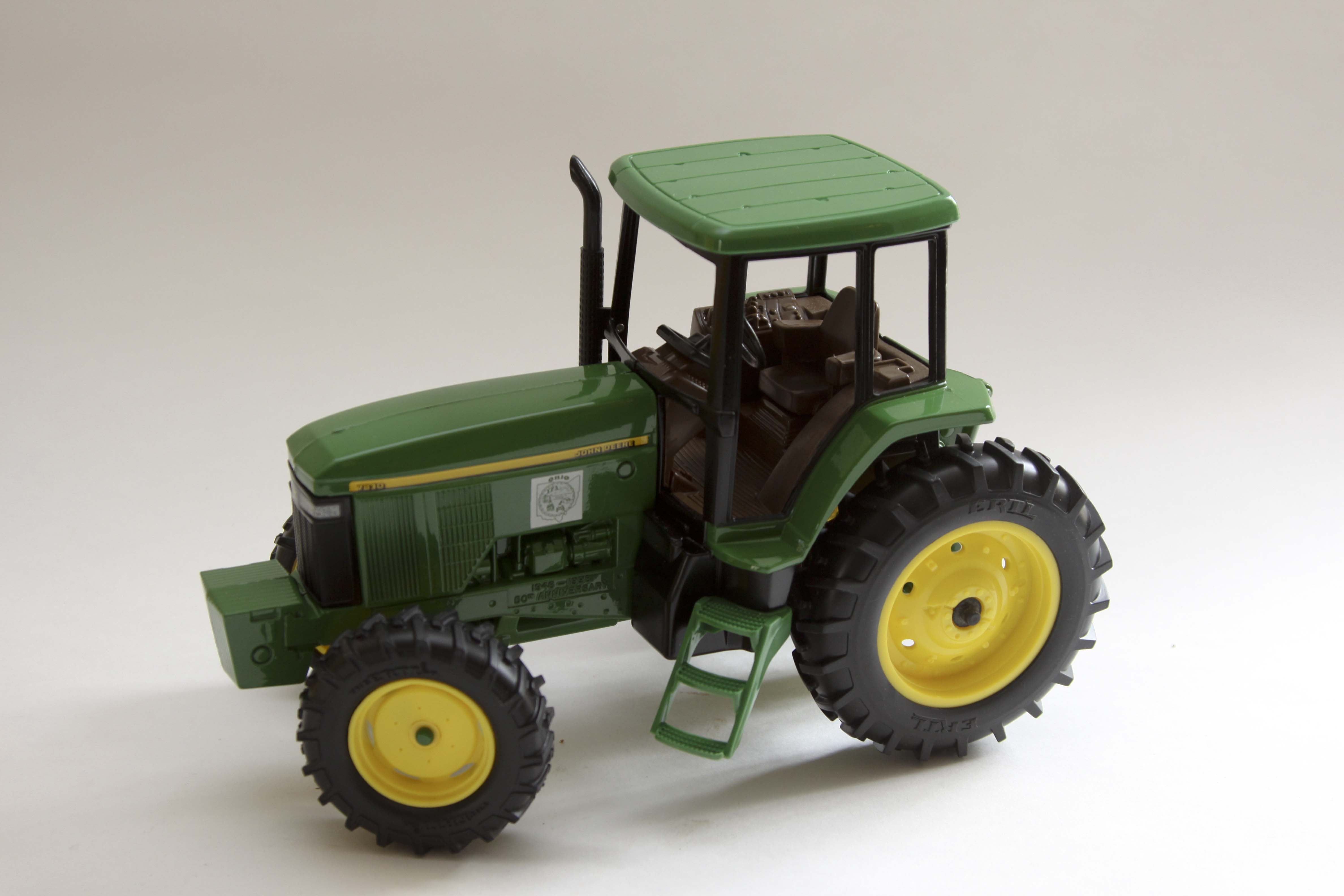Fiftieth Anniversary John Deere Replica Tractor and Two Vintage Shell Trucks