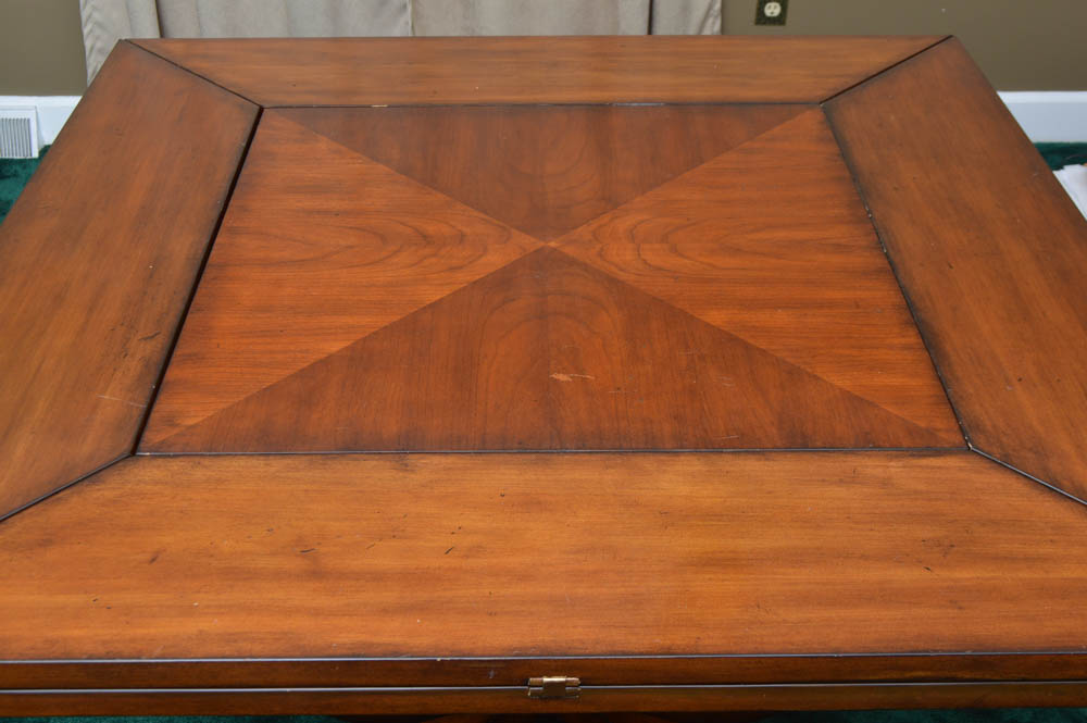 Expandable Square Pedestal Dining Table