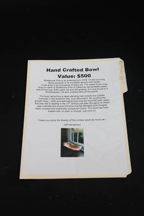 Hand-Crafted Bristlecone Pine Bowl