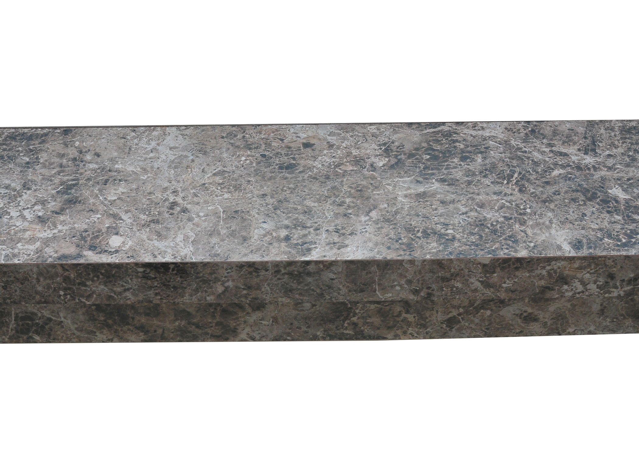 Faux Marble Veneer Console Table